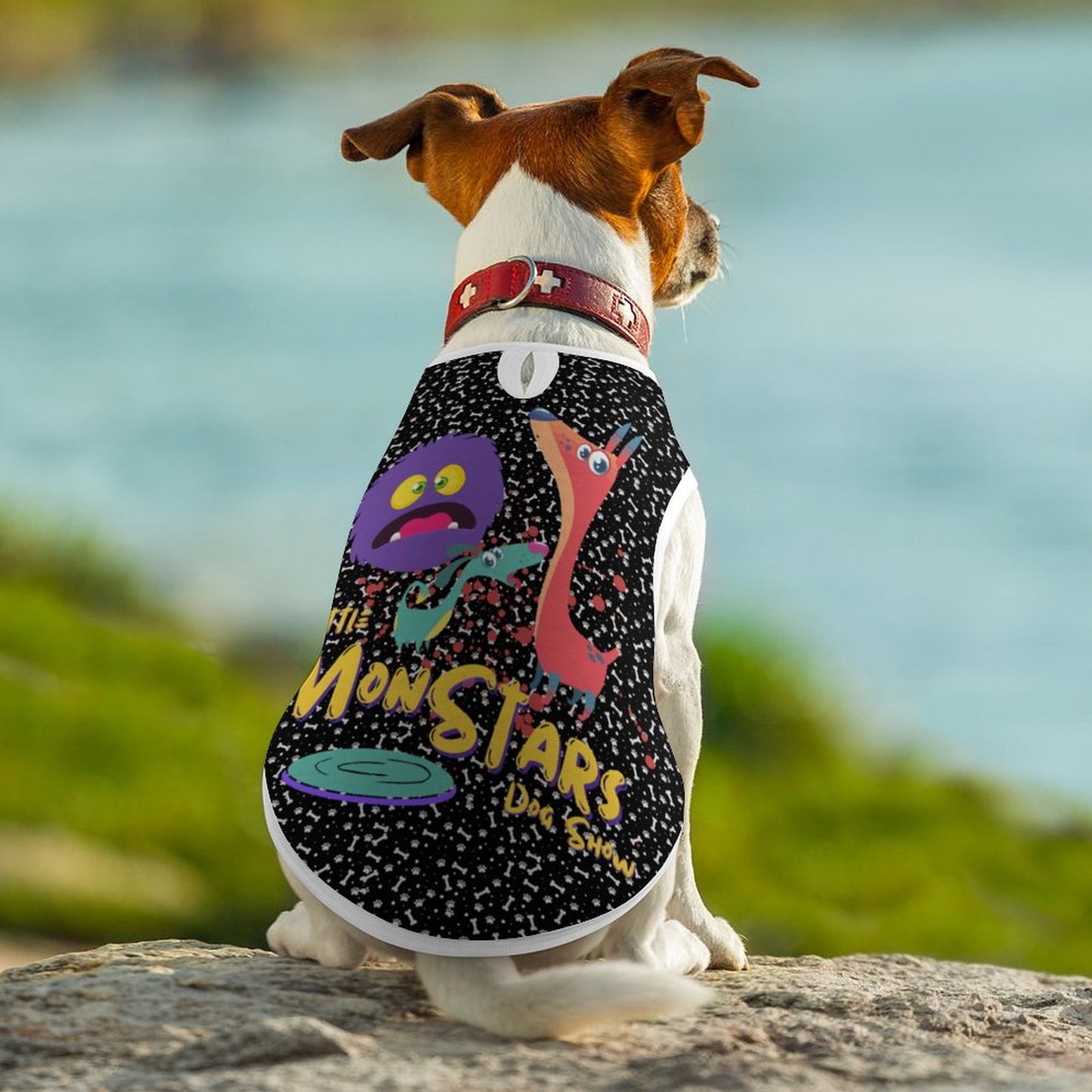 LITTLE MONSTERS Custom Dog Vests-Fully Printed Mesh Pet Tank Tops