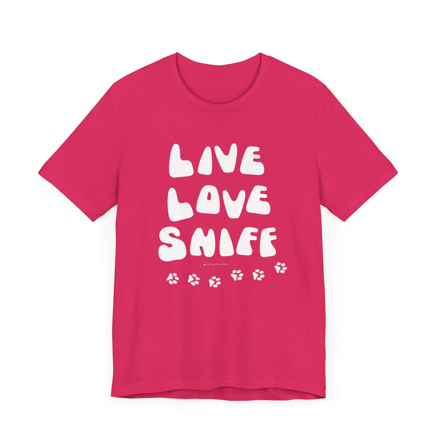 LIVE LOVE SNIFF Unisex Jersey Short Sleeve Tee - BARN HUNT SHIRT