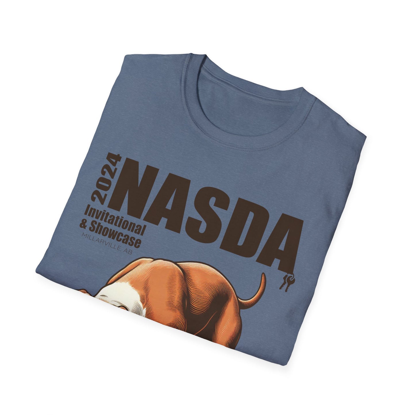 TEAM American Staffordshire Terrier Cropped - NASDA Unisex Softstyle T-Shirt