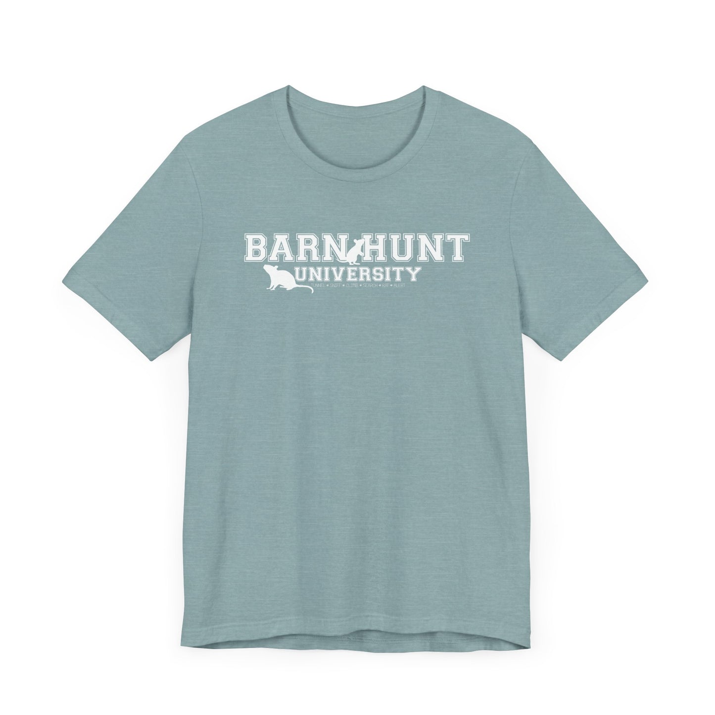 BARN HUNT UNIVERSITY Unisex Jersey Short Sleeve Tee - BARN HUNT SHIRT