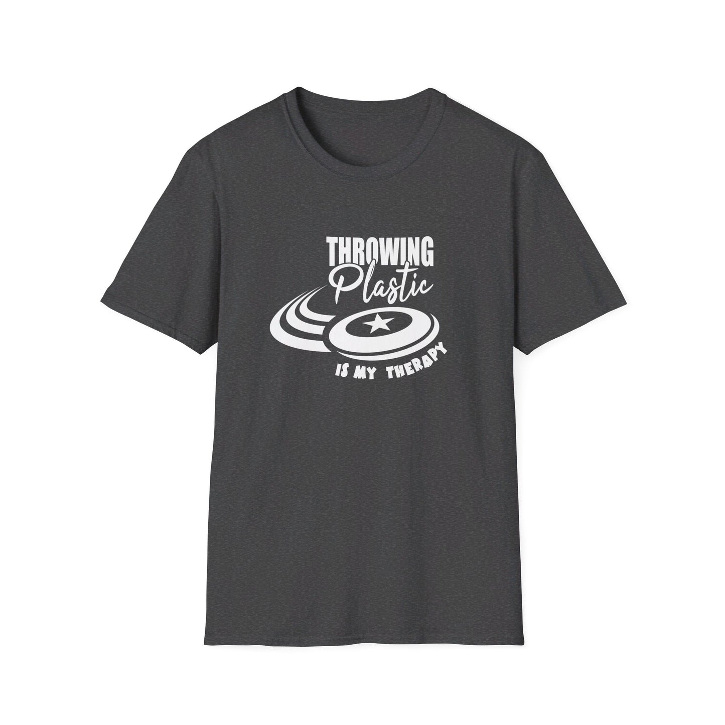Throwing Plastic is my Therapy Unisex Softstyle T-Shirt