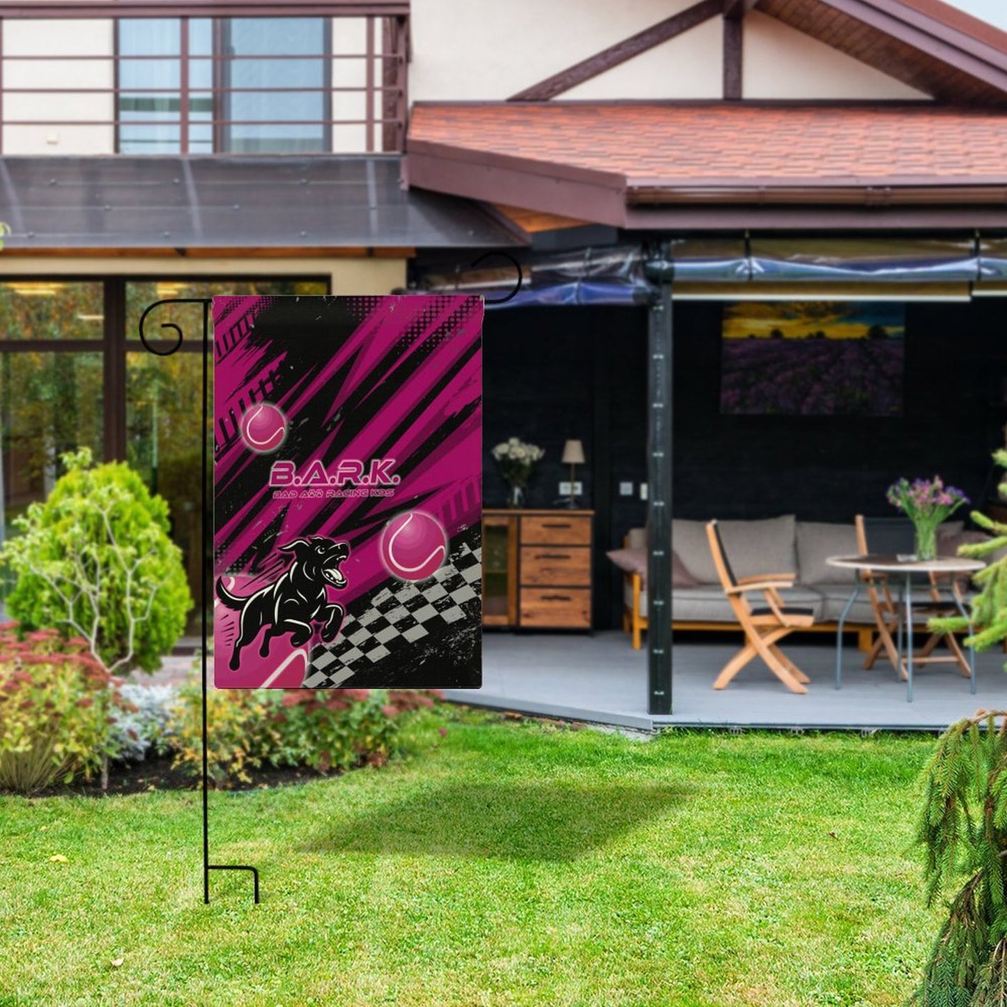 BARK FLYBALL Garden Flag