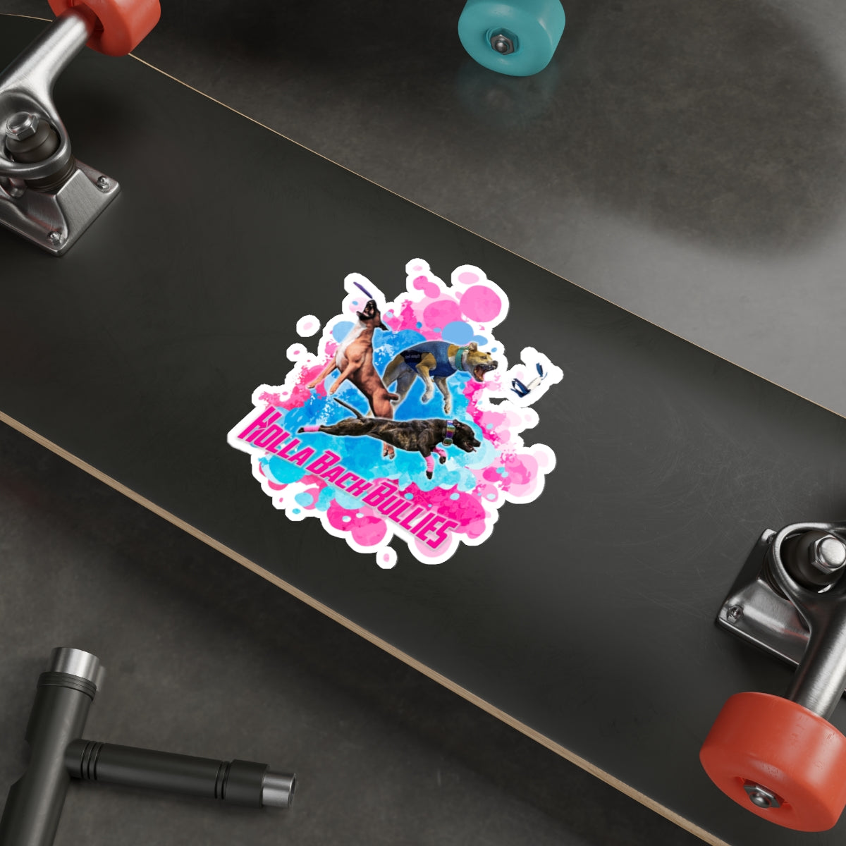 HOLLA BACK BULLIES Die-Cut Stickers