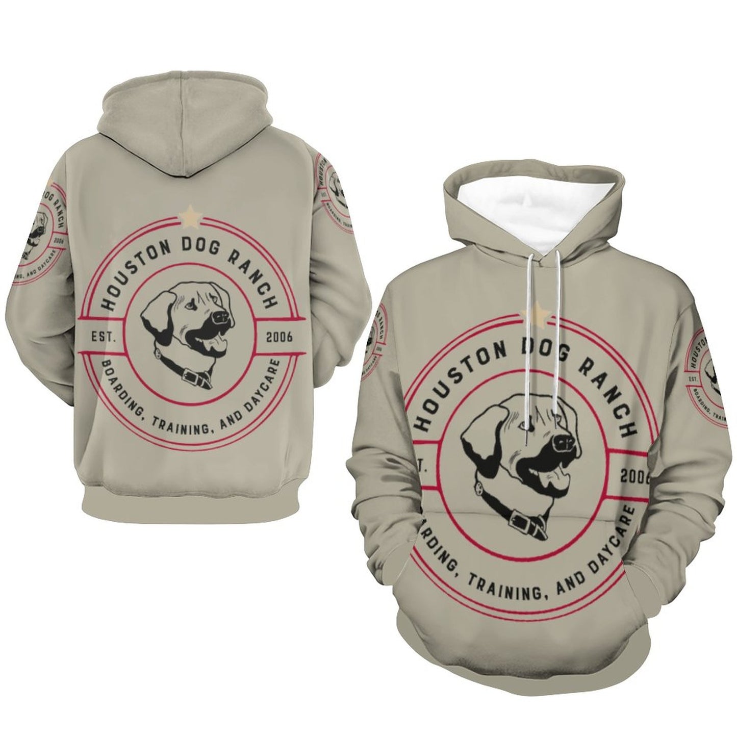 HOUSTON DOG RANCH Women's Graphic Hoodie (All-Over Printing)