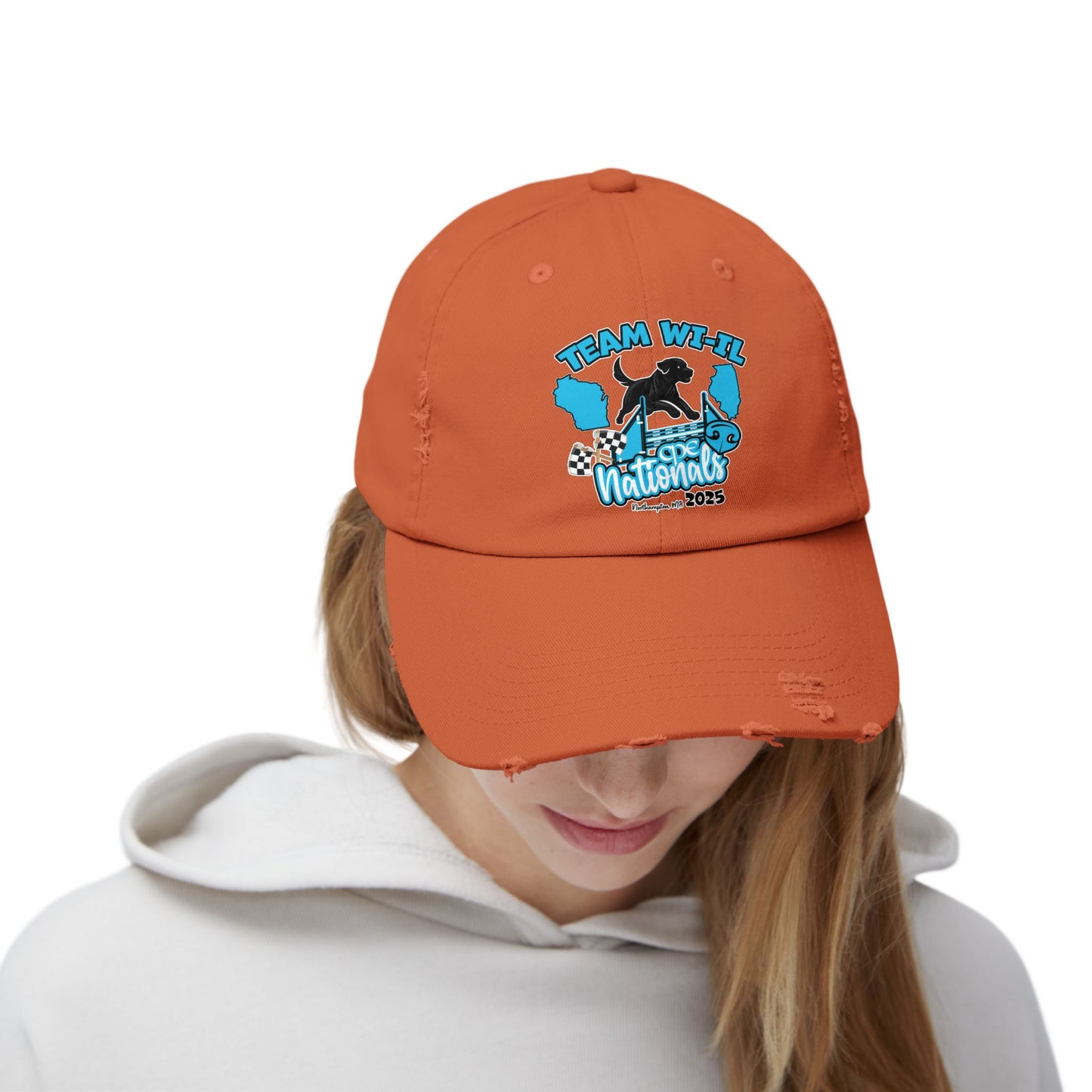 TEAM WI-IL CPE Unisex Distressed Cap