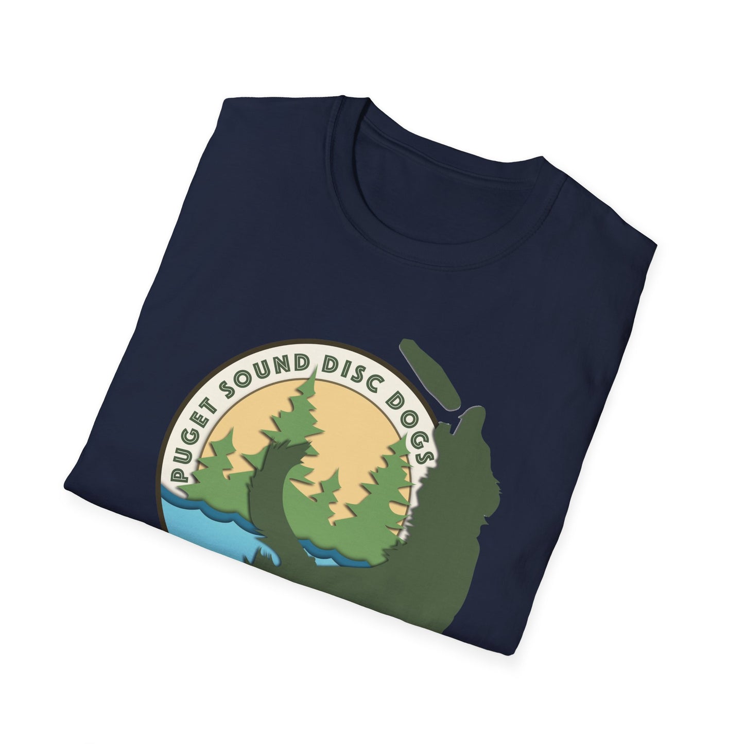 PUGET SOUND DISC DOGS Unisex Softstyle T-Shirt