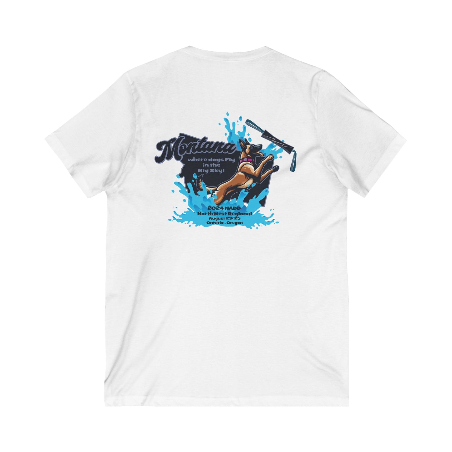 MAIN - MONTANA NADD Unisex Jersey Short Sleeve V-Neck Tee