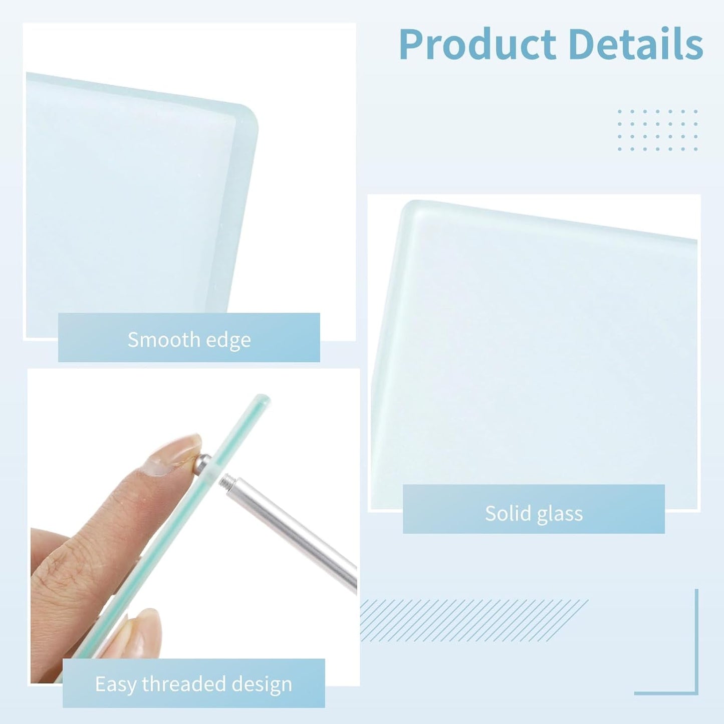 Tempered Glass Awards/ Photo Memory with Display Stands