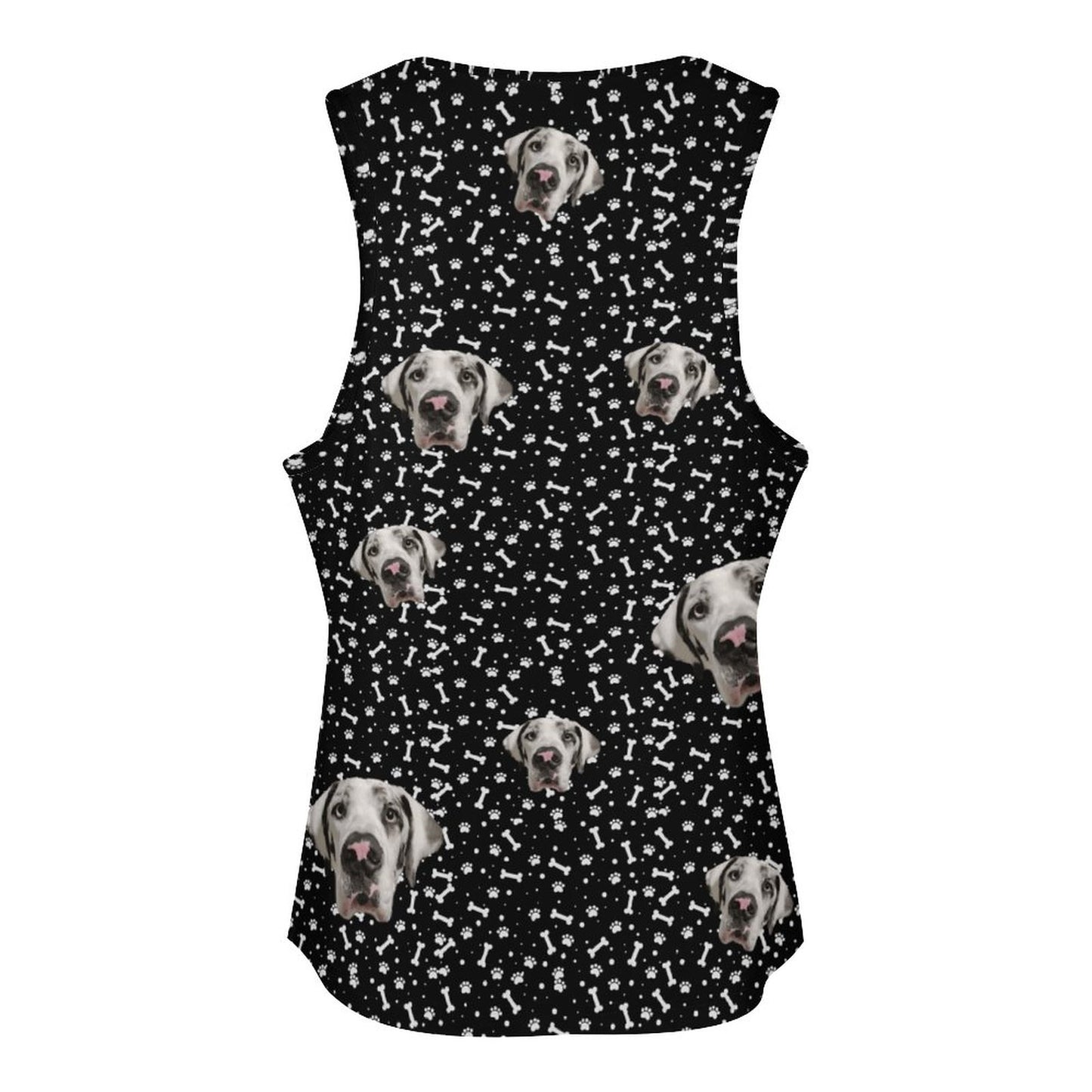 FACE w PAWS-n-BONES Women's Tank Top