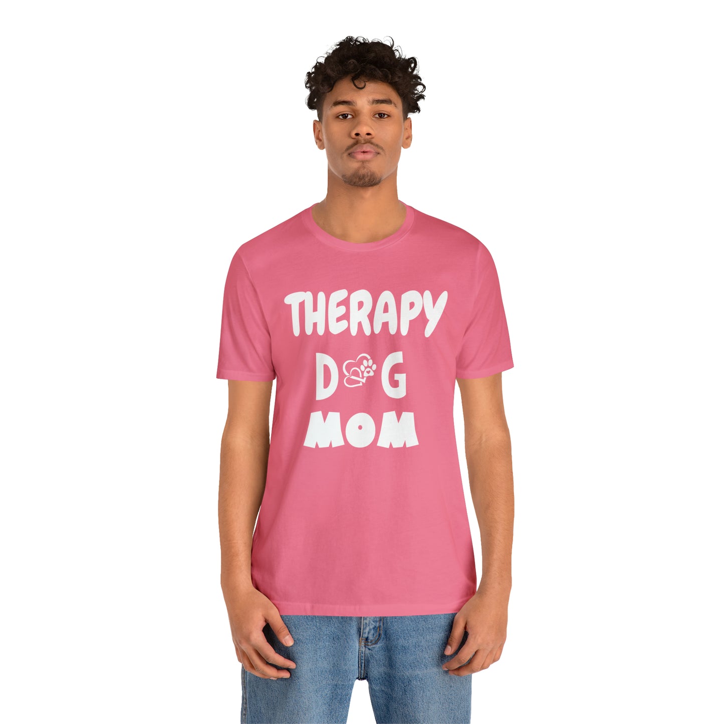 THERAPY DOG MOM - Unisex Short Sleeve Tee