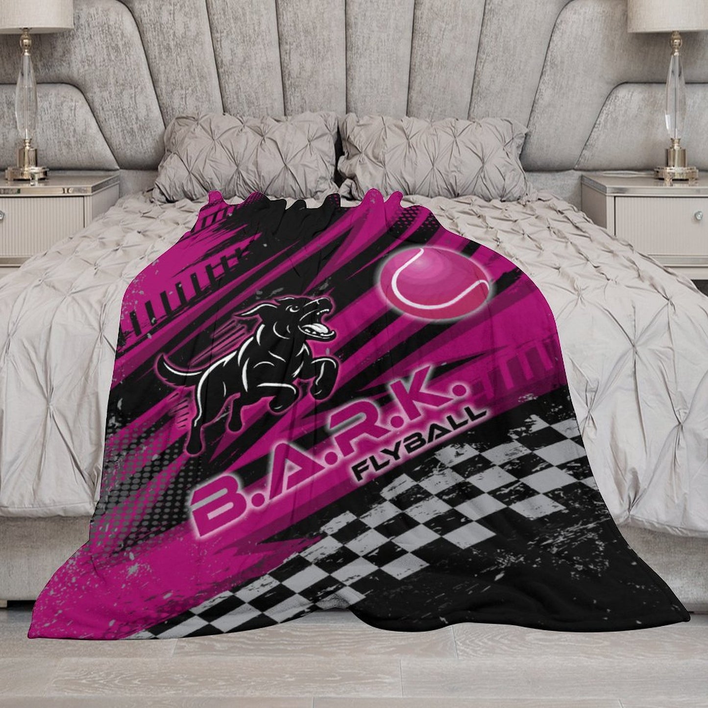 BARK FLYBALL Blanket (One-sided Printing)-40"×50"