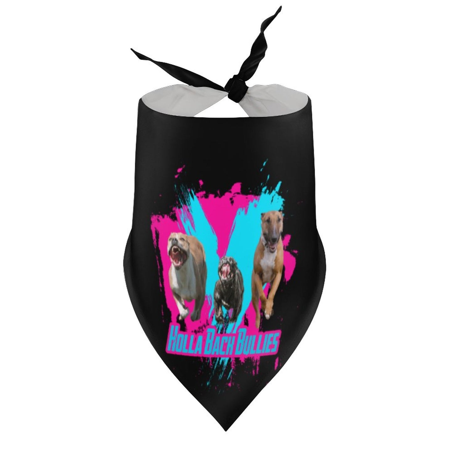 HOLLA BACK BULLIES customized dog bandana