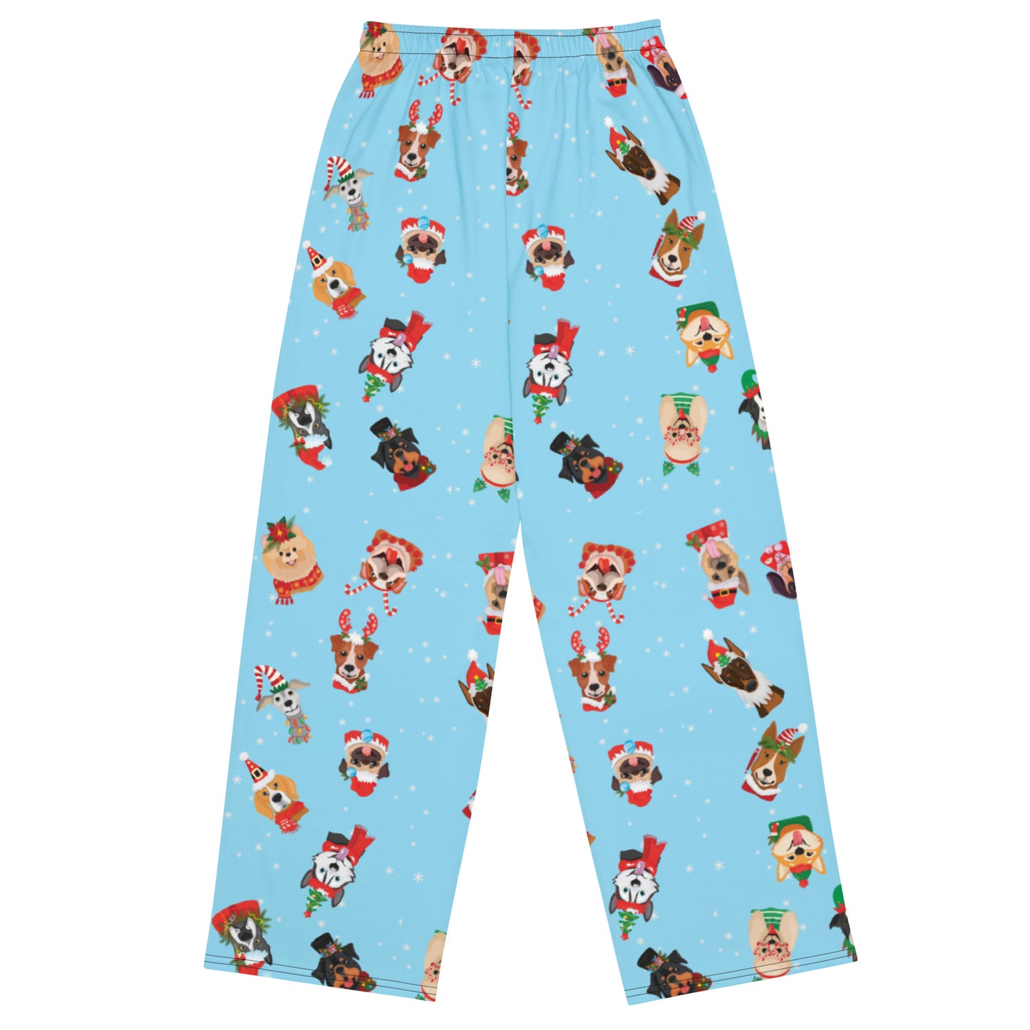 HOLIDAY BLUE 1 t unisex wide-leg pants