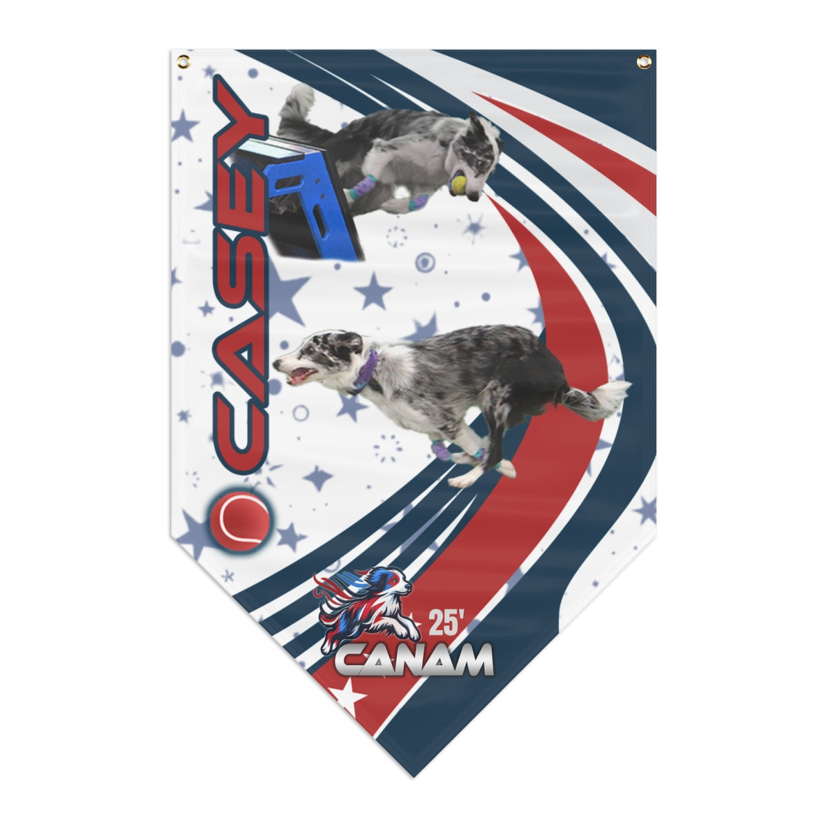 CAN-AM PENNANT BANNER - CUSTOM STARS
