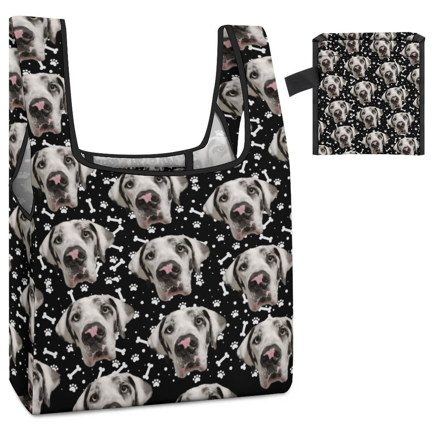 FACE w PAWS-n-BONES Reusable Bag