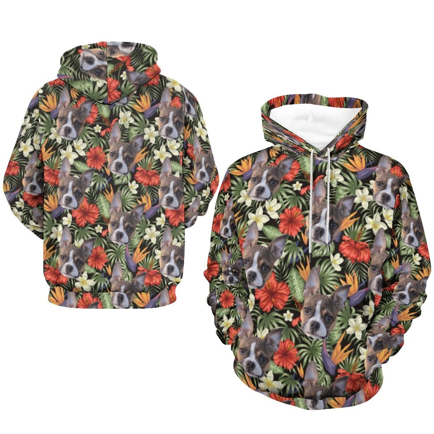 HAWAIIAN STYLE FACE - Printed Hoodie for Men