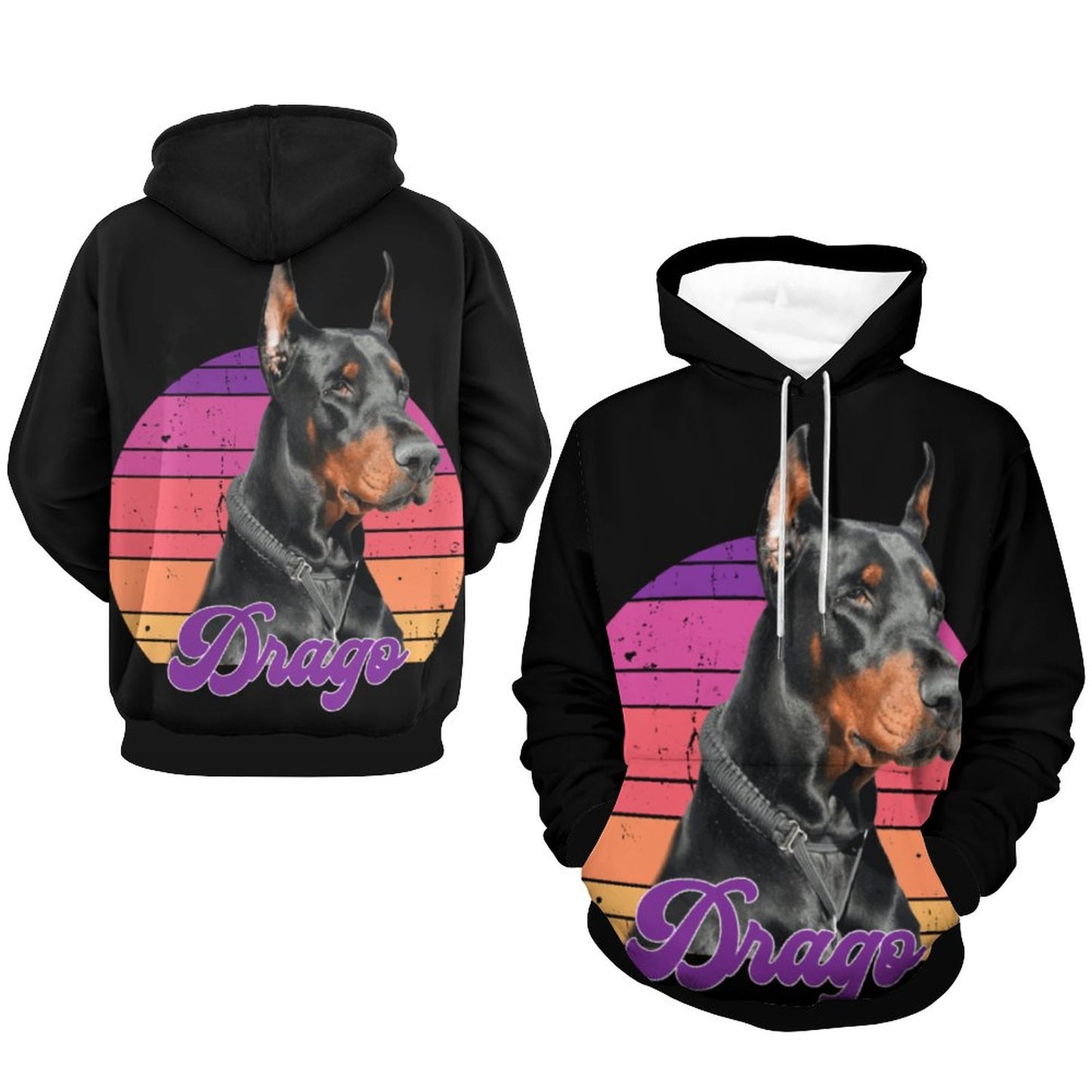 DRAGO - Printed Hoodie for Men