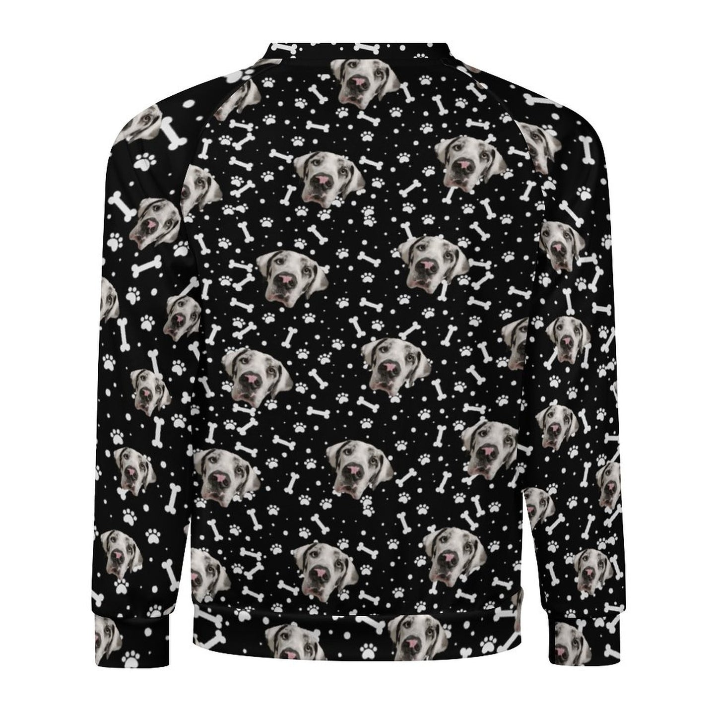 FACE w PAWS-n-BONES Crewneck Sweatshirt