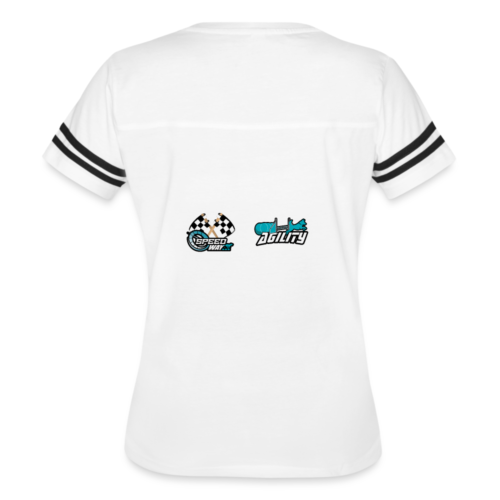 TEAM LIZZIE Women’s Vintage Sport T-Shirt - white/black