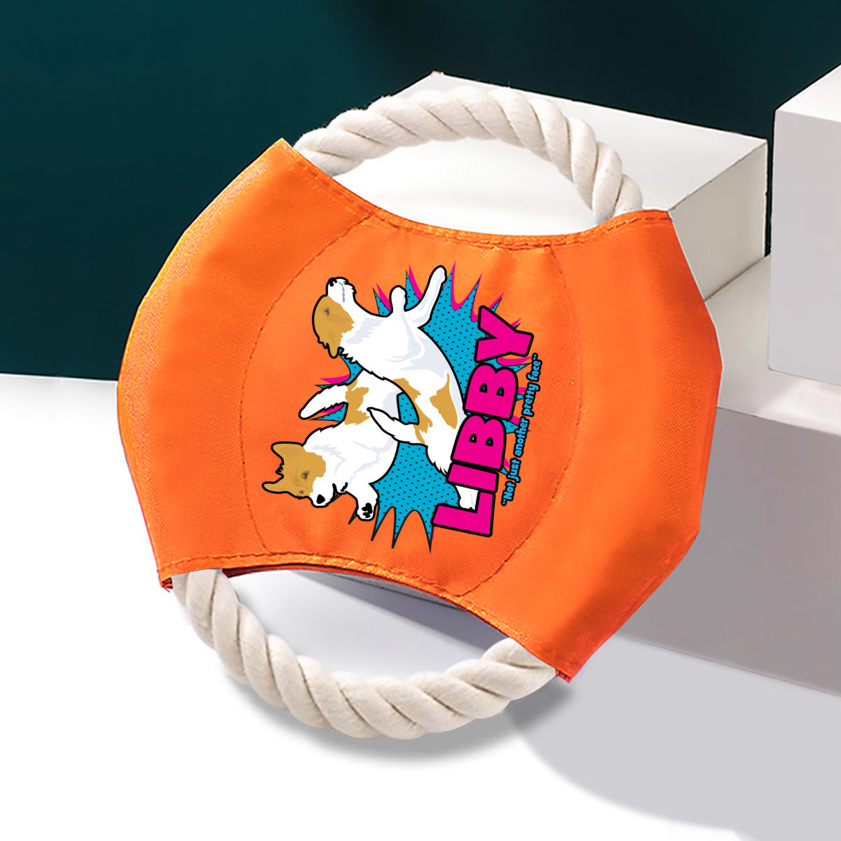 Cotton rope Frisbee (partial printing) | Oxford cloth - LIBBY