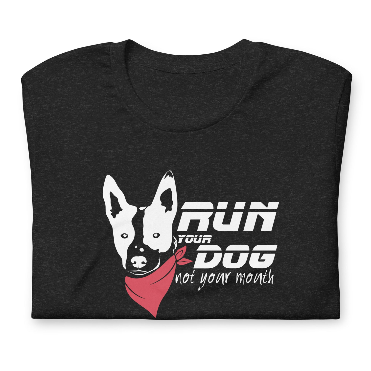 RUN YOUR DOG, NOT YOUR MOUTH