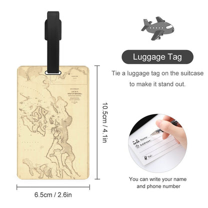 Full-Printed Luggage Tag with Black Hanging Loop
