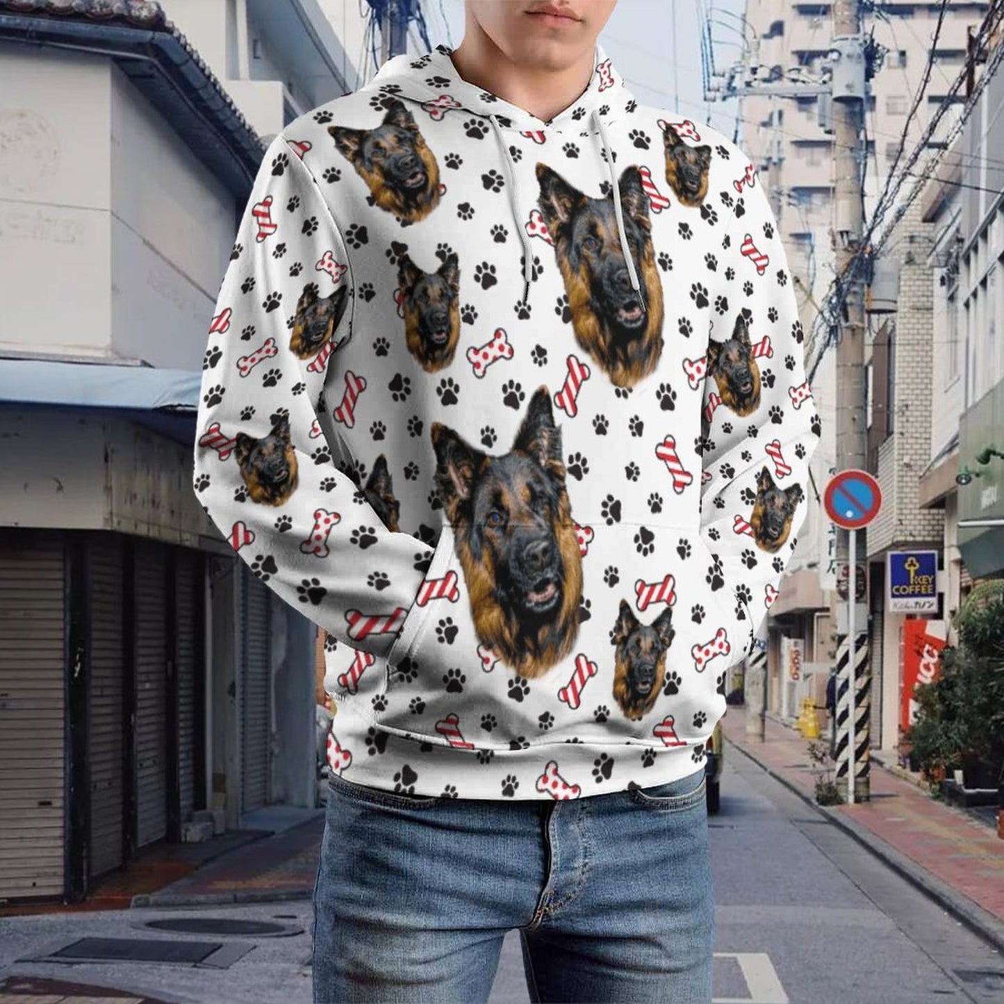 Custom Hoodie FACE PATTERN