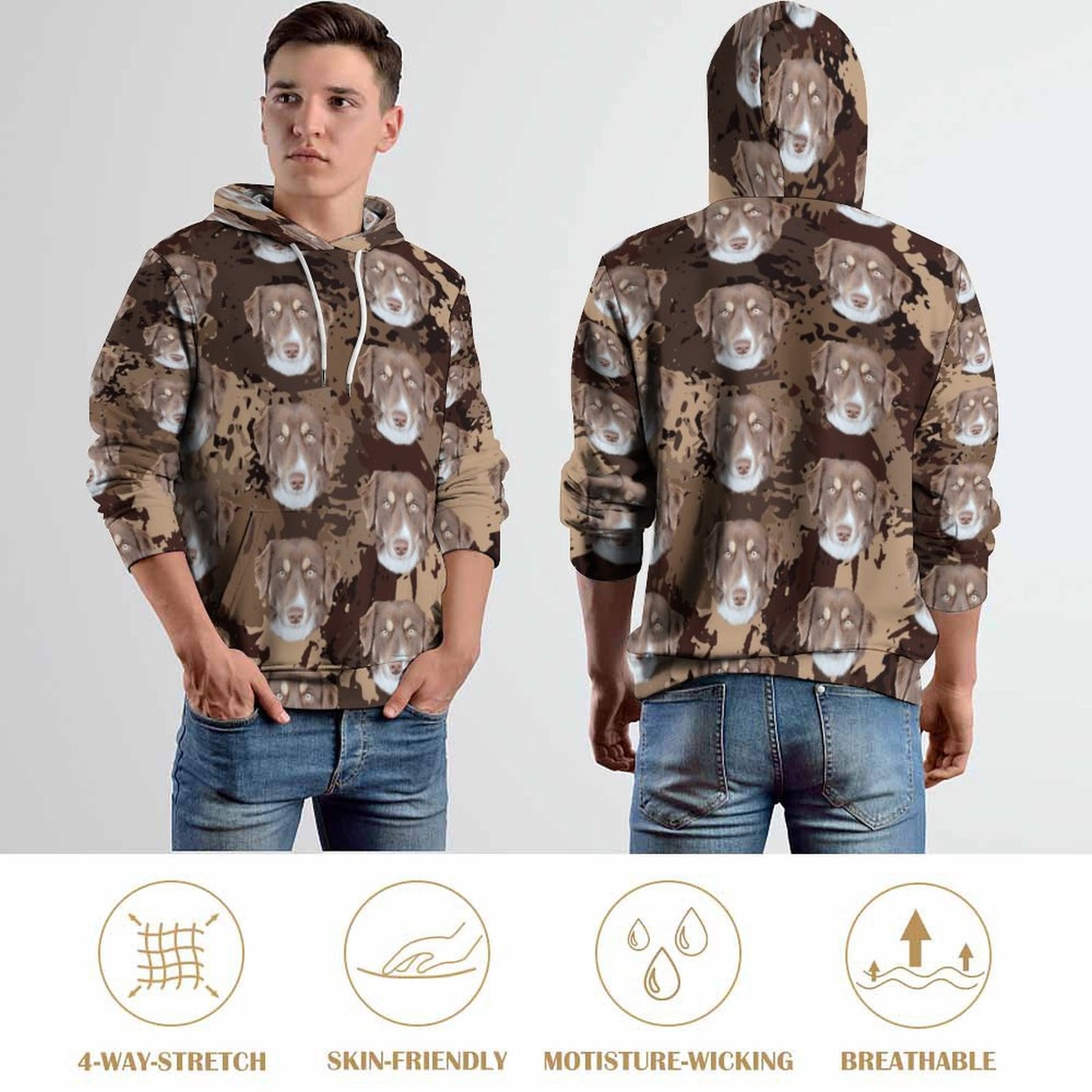 Custom Hoodie FACE PATTERN