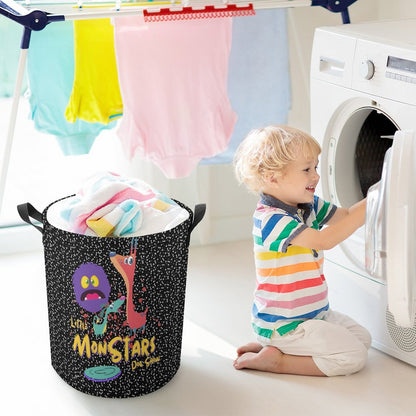 LITTLE MONSTERS Drawstring collapsible Laundry Basket