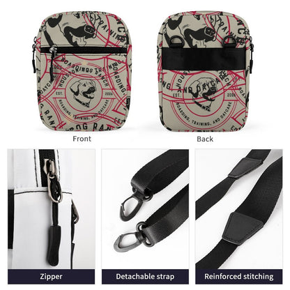 HOUSTON DOG RANCH Small Messenger Bag Q026 (All-Over Printing)