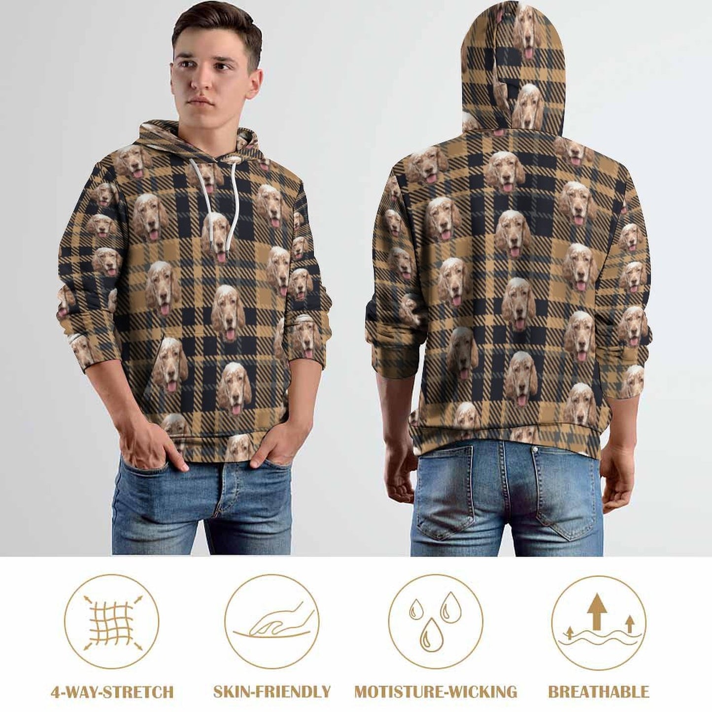 Custom Hoodie FACE PATTERN