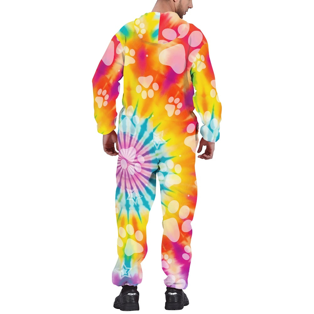 Women's hooded long sleeve jumpsuit