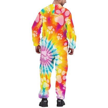 Women's hooded long sleeve jumpsuit
