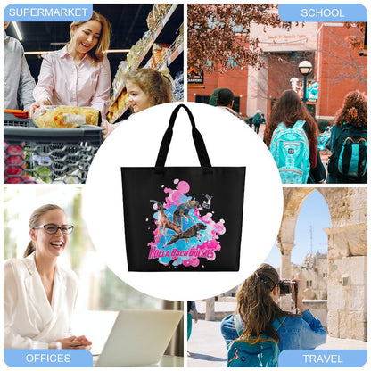 HOLLA BACK BULLIES Large One Shoulder Shopping Bag