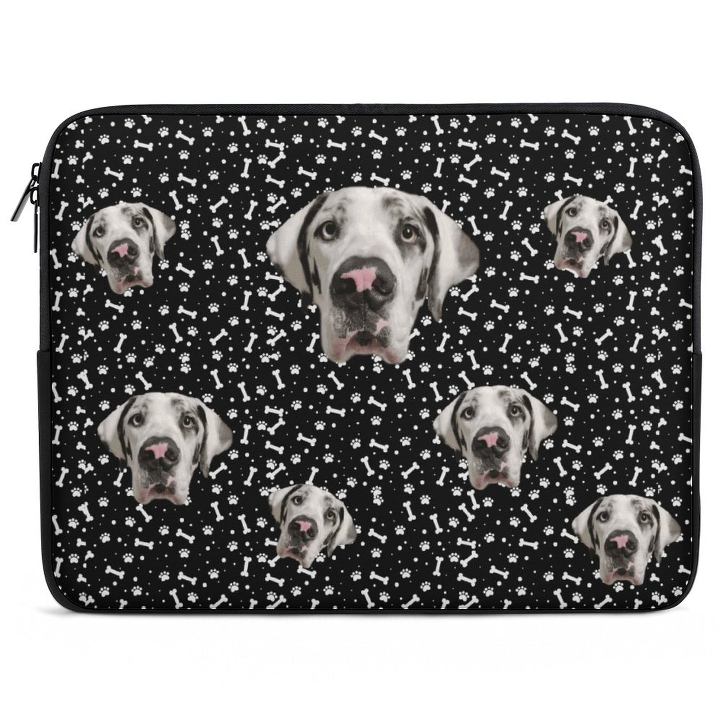 FACE w PAWS-n-BONES Laptop Case