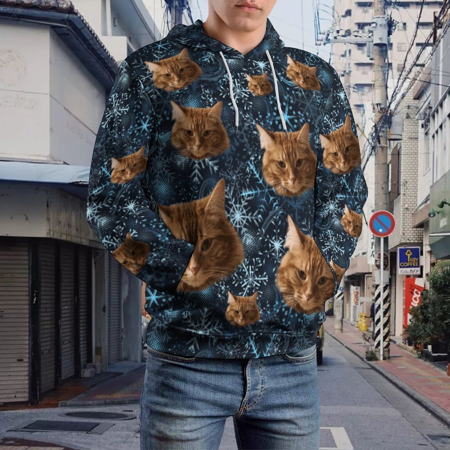 Custom Hoodie FACE PATTERN