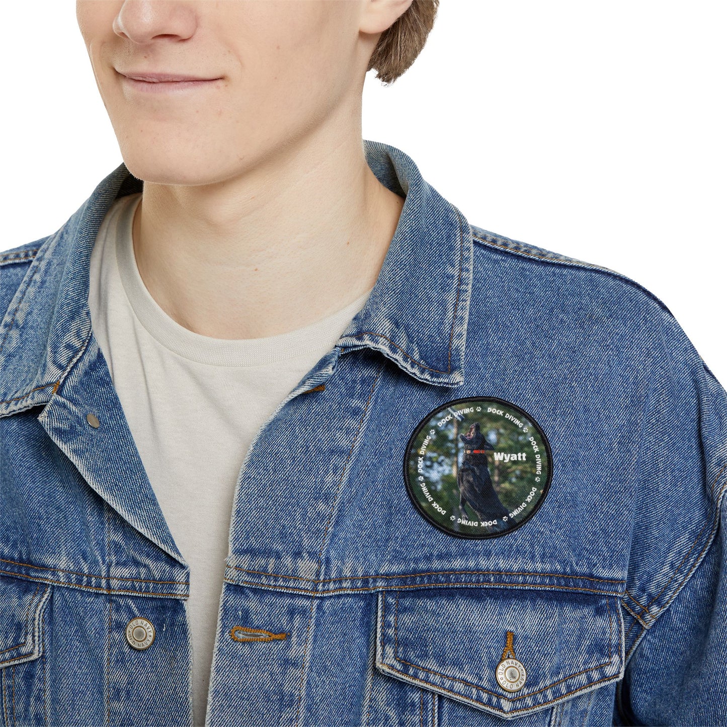 Wyatt Dock Iron-On Patches