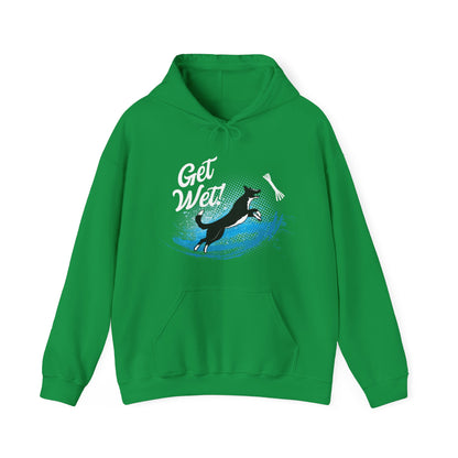 Get Wet 3 SMOOTH BORDER COLLIE - Unisex Heavy Blend™ Hooded Sweatshirt