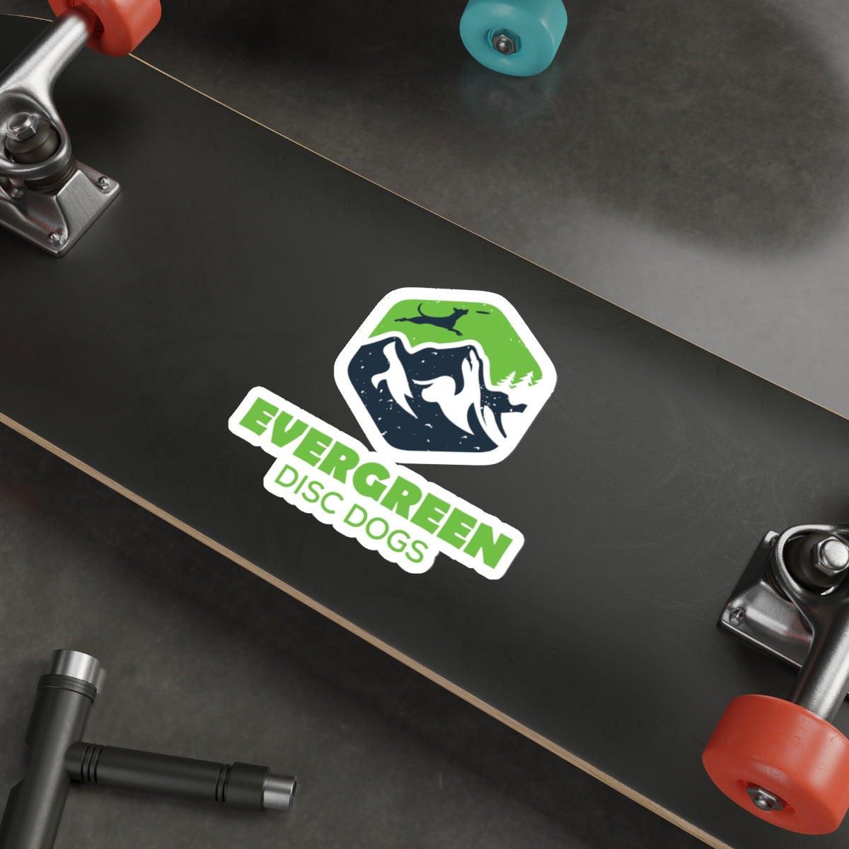 EVERGREEN DISC DOGS Die-Cut Stickers