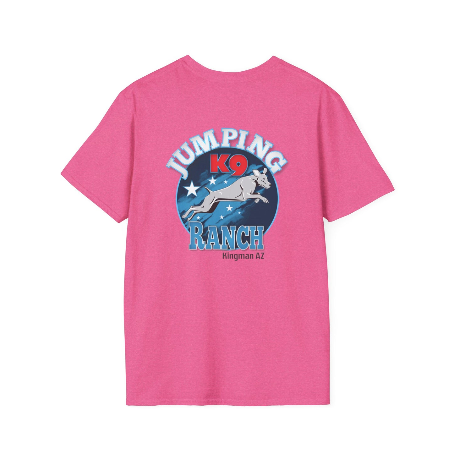 Jumping K9 Ranch  Unisex Softstyle T-Shirt