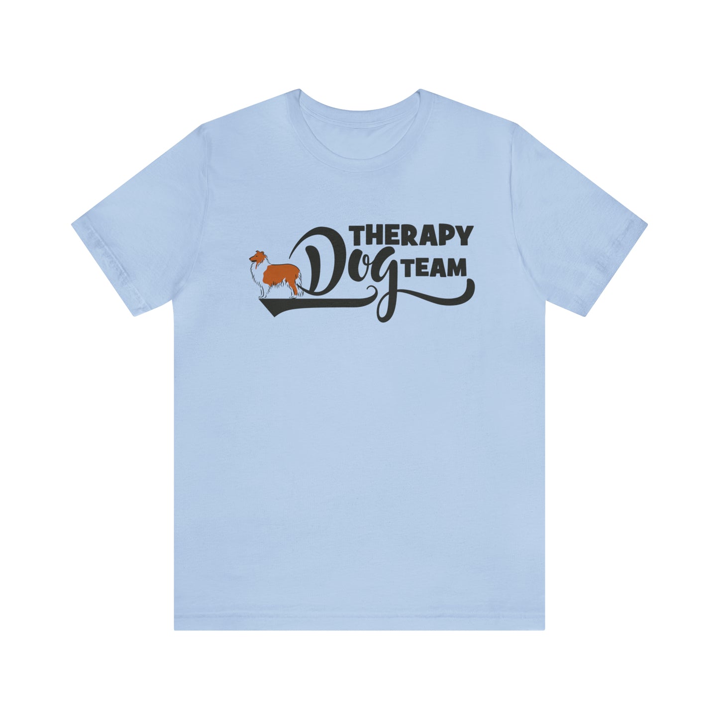 THERAPY DOG TEAM - ROUGH COLLIE   -  Unisex Short Sleeve Tee