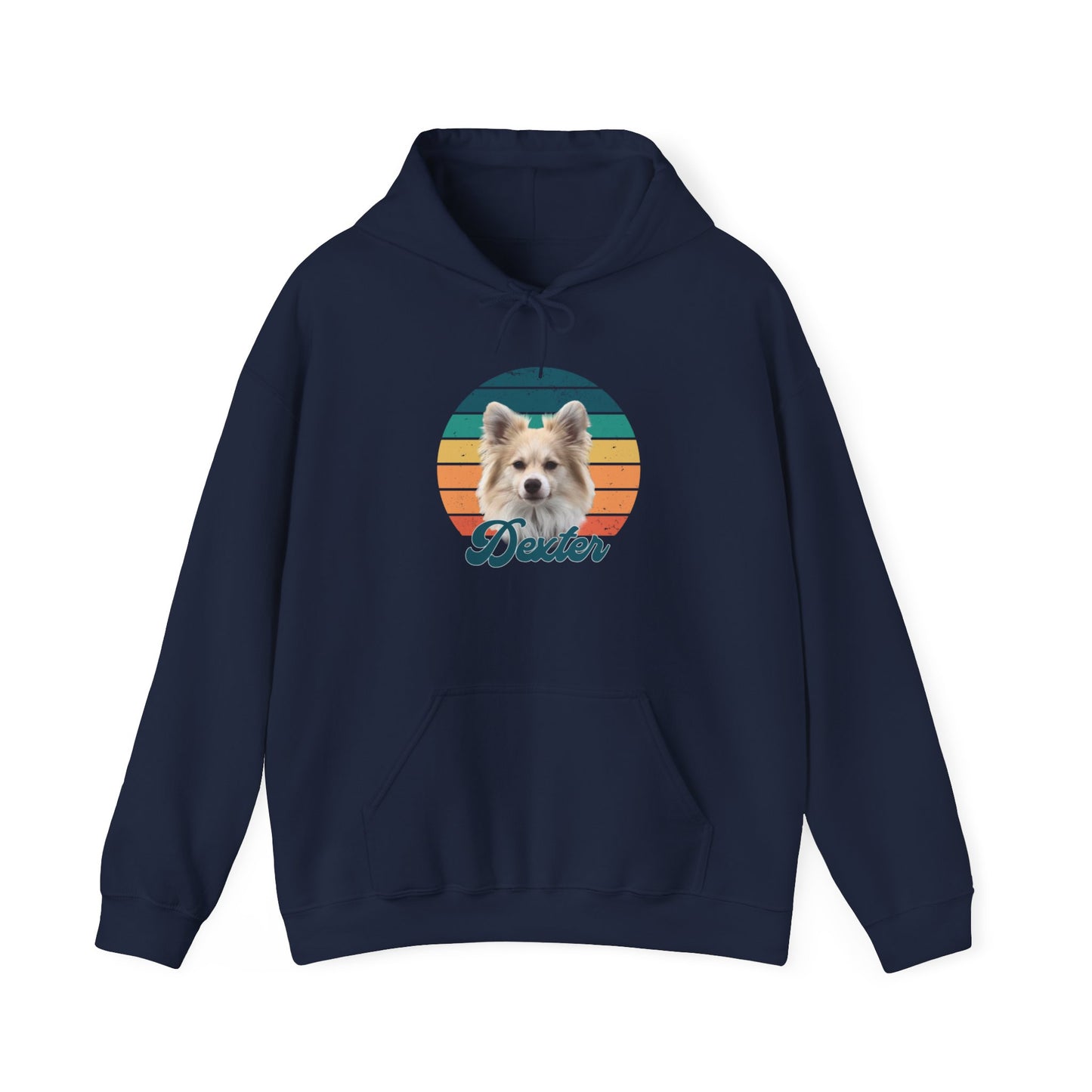 RETRO SUNSET DEXTER Unisex Heavy Blend™ Hooded Sweatshirt