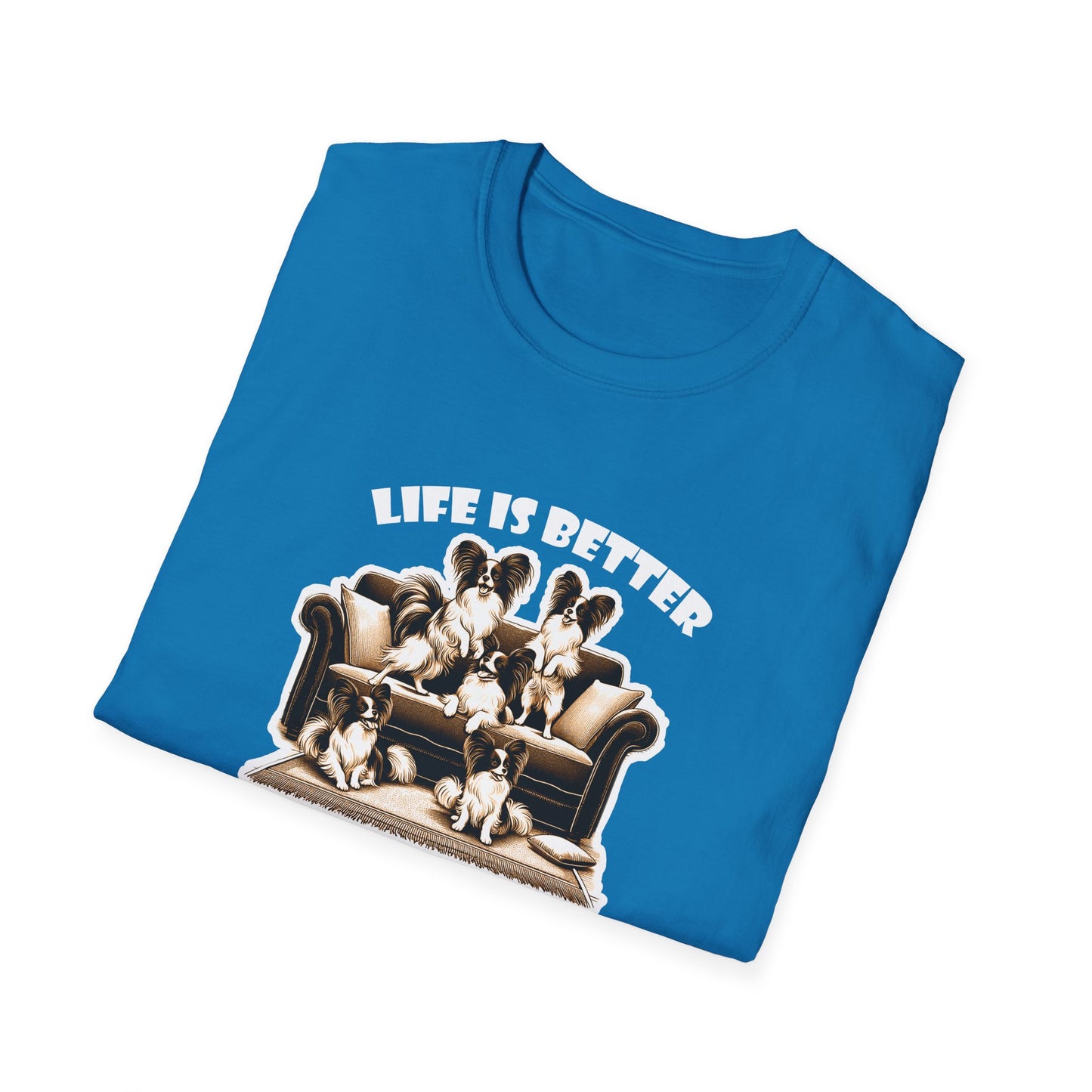 LIFE IS BETTER - Papillons -  Unisex Softstyle T-Shirt