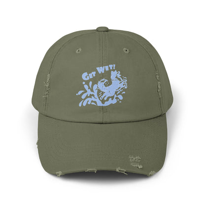 GET WET BORDER COLLIE - Unisex Distressed Cap