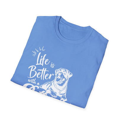 LIFE IS BETER ROTTWEILER Unisex Softstyle T-Shirt