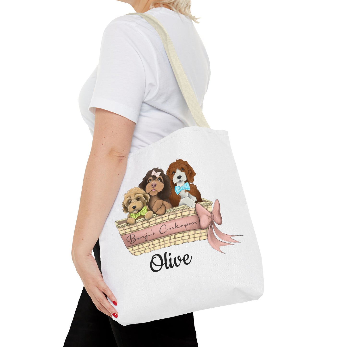 OLIVE Benjis Cockapoos Tote Bag