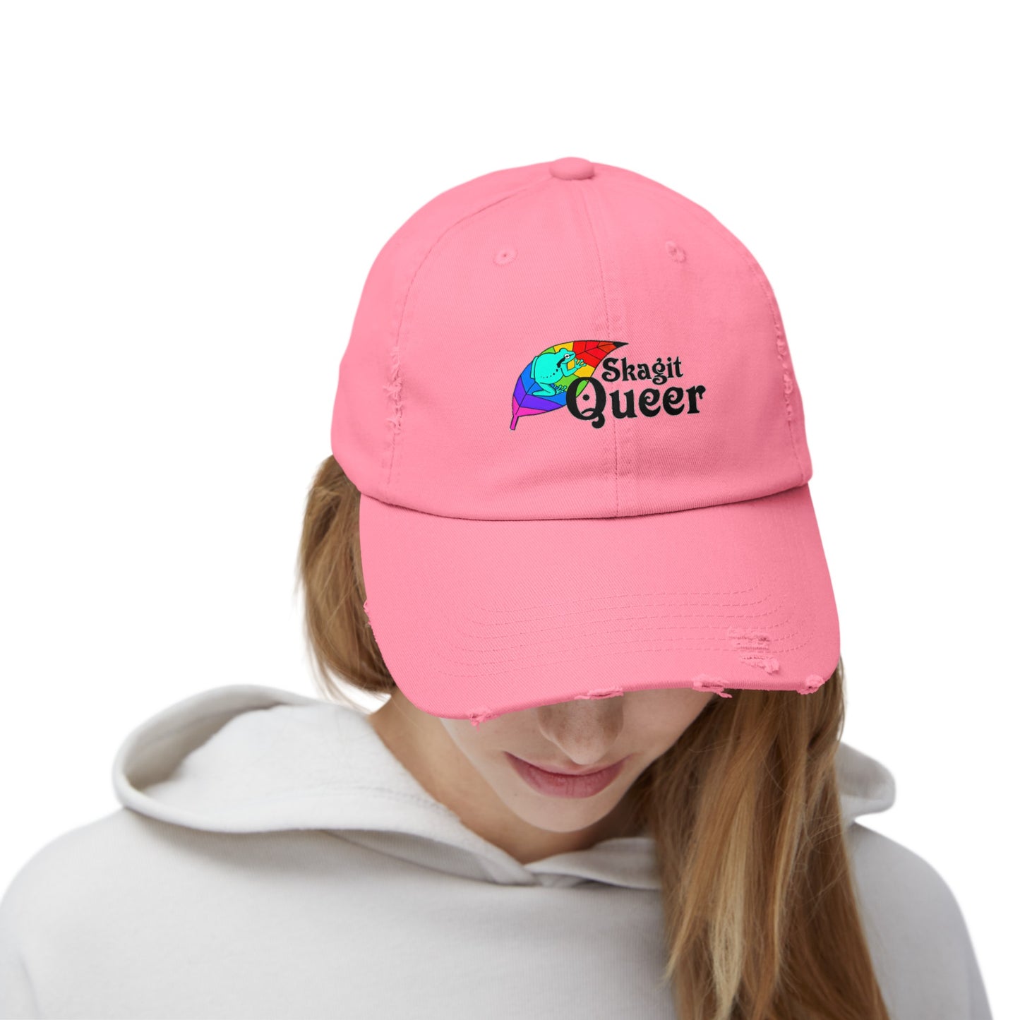 SKAGIT QUEER  Unisex Distressed Cap