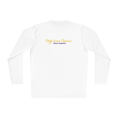 Purple - Dogs Gone Dancin' Unisex Lightweight Long Sleeve Tee