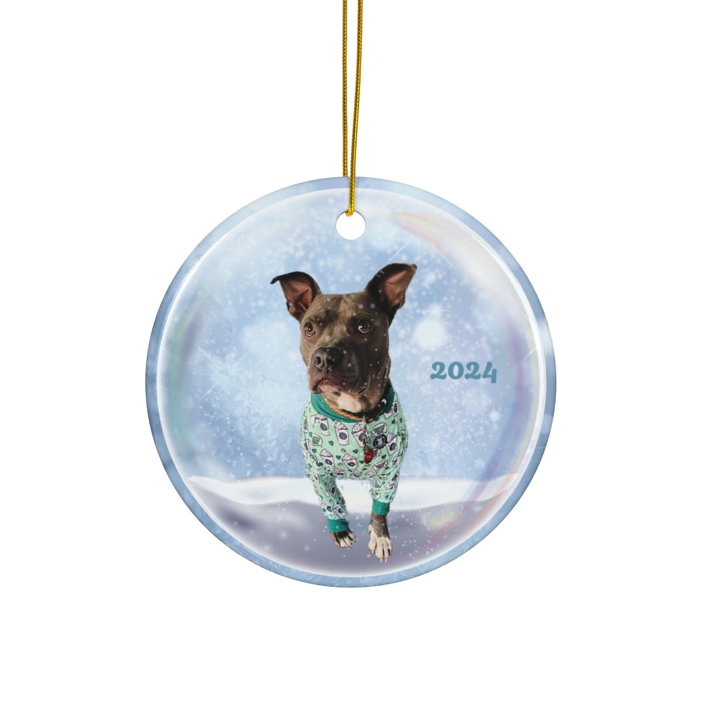 OTTO - Ceramic Ornaments, Double-Sided  CIRCLE