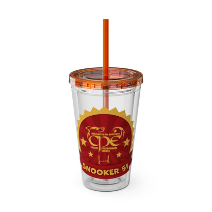 CPE SNOOKER 51 Sunsplash Tumbler with Straw, 16oz